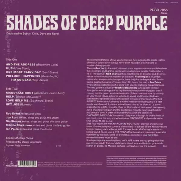 LP Deep Purple - Shades Of Deep Purple